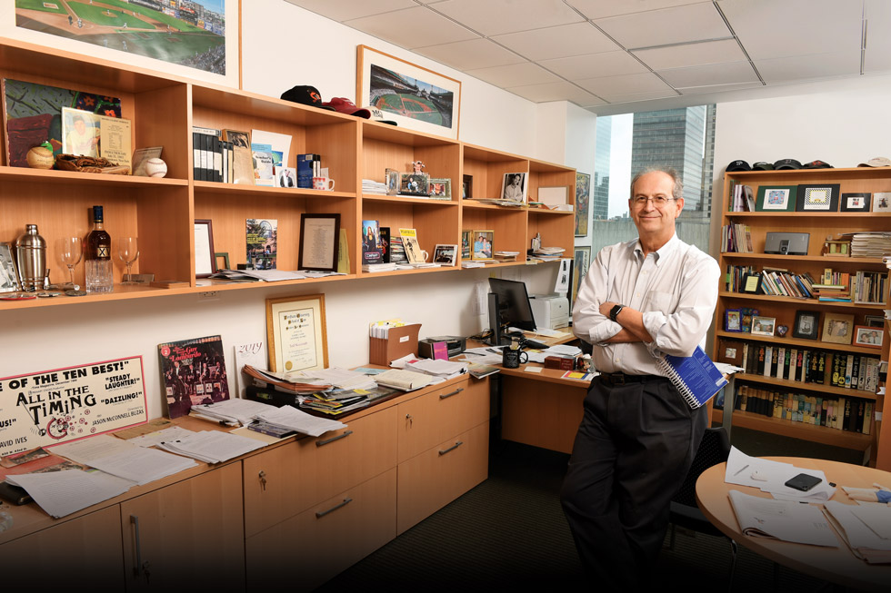 Professor Ted Neustadt in his office