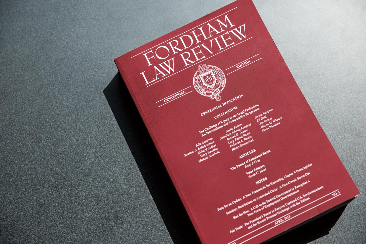 Fordham Law Review book