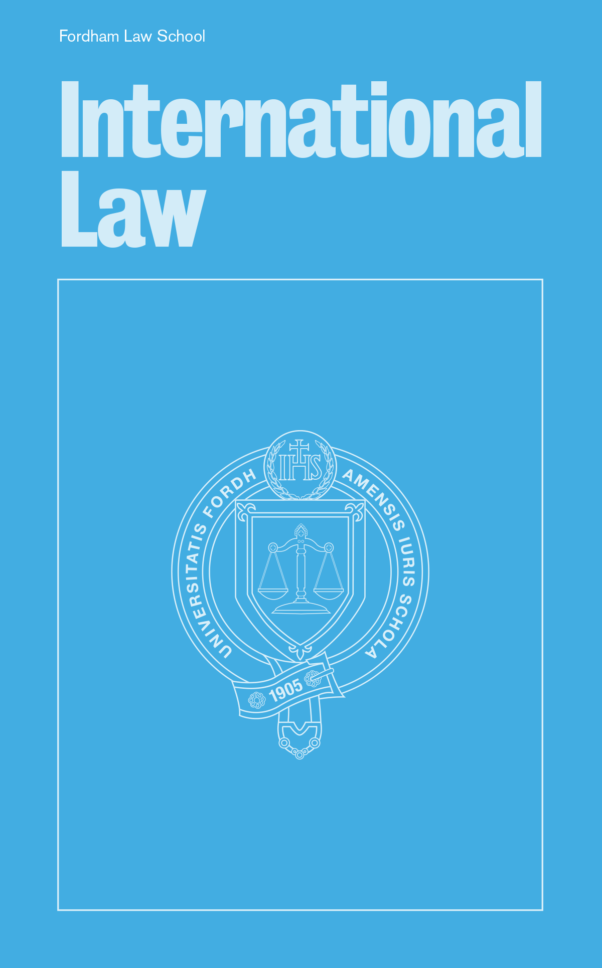 International Law brochure cover