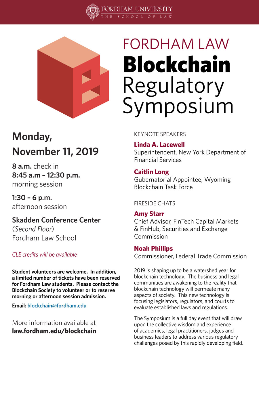 Blockchain Regulatory Symposium cover