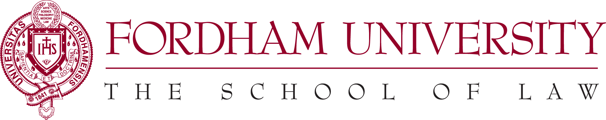 Fordham University The School of Law logo