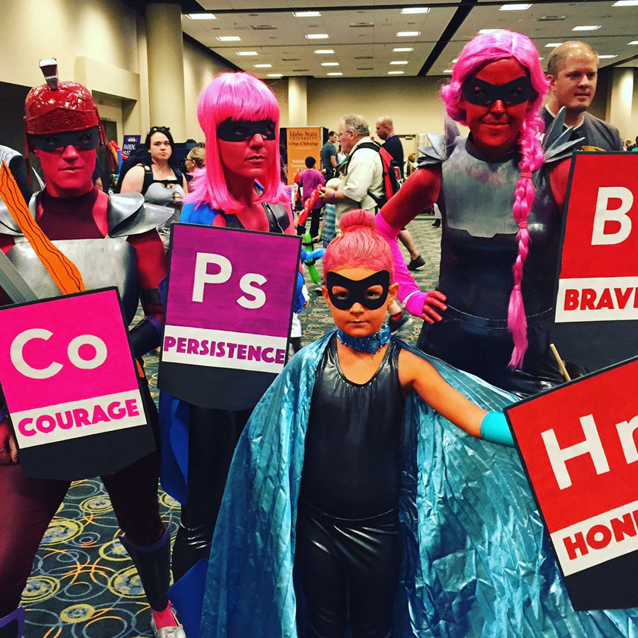 Fans cos-playing as their favorite IAmElemental characters at their local Comic Con