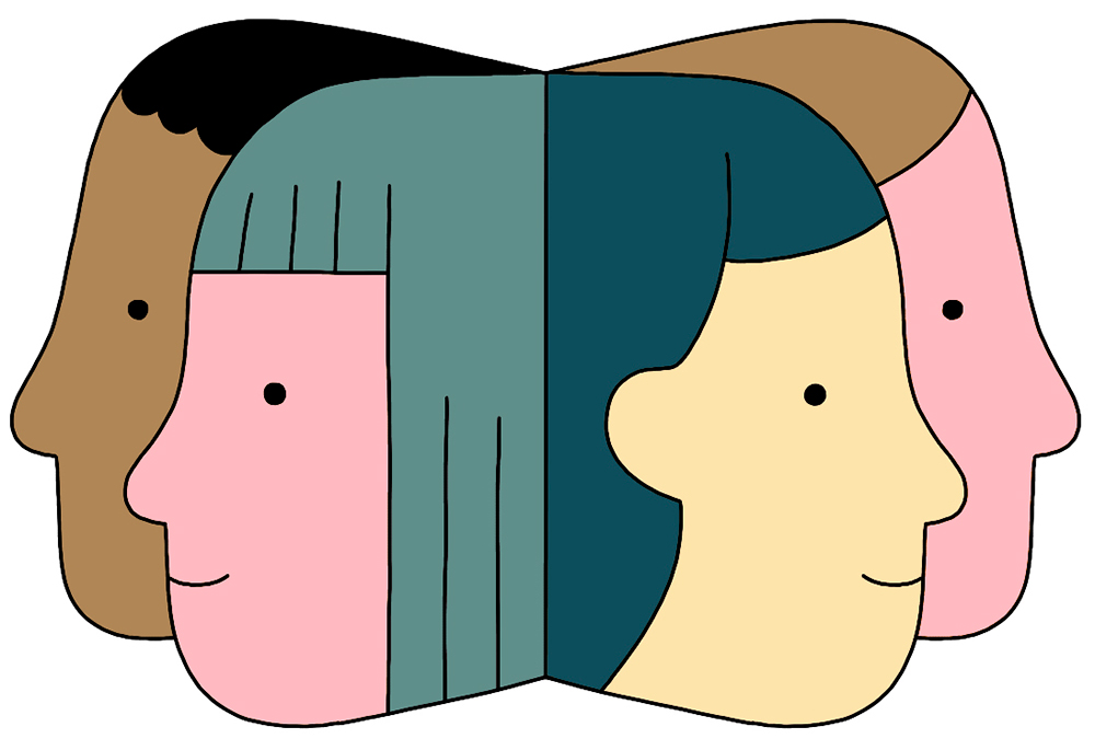 Illustration of diverse faces