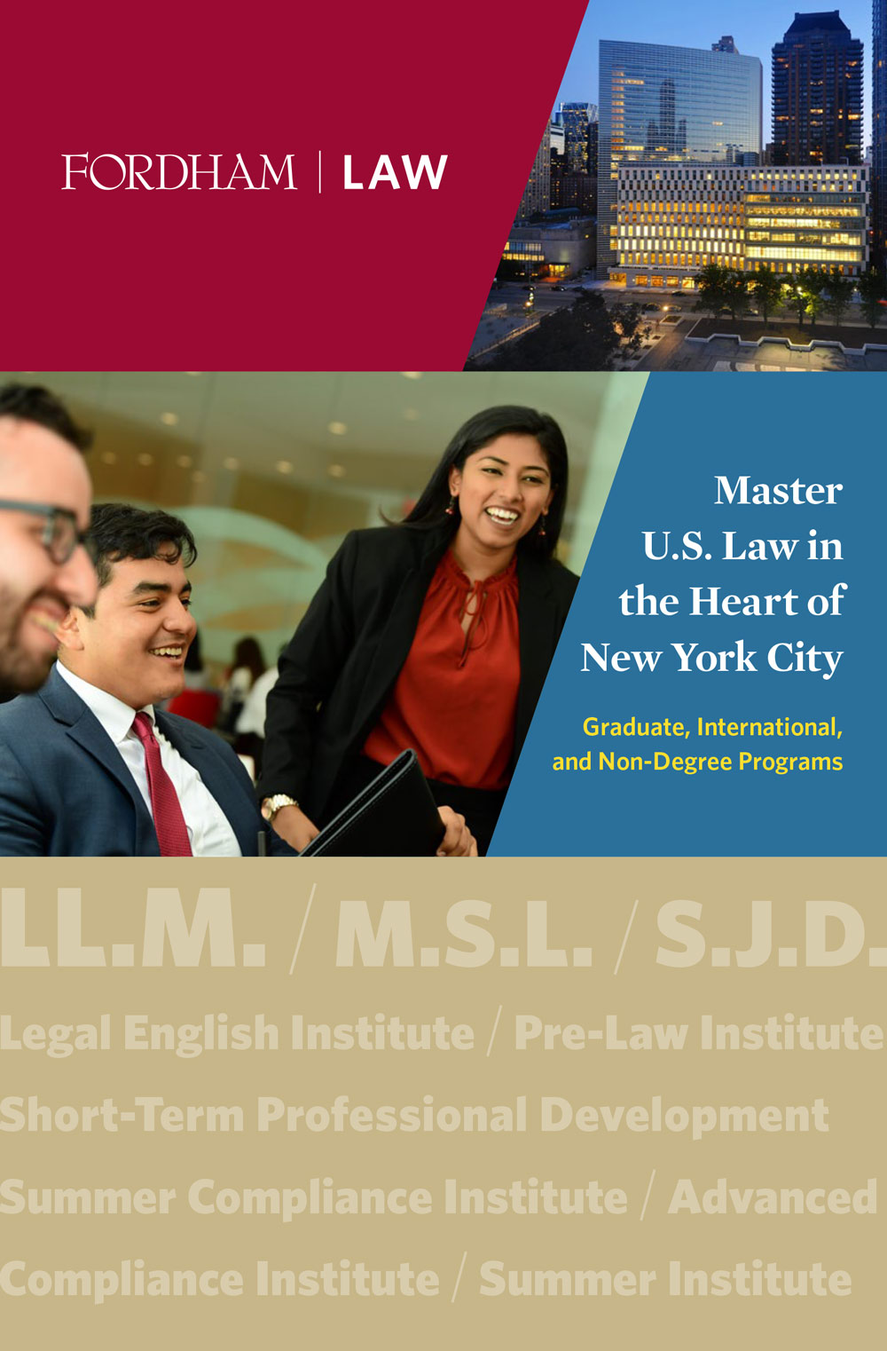 Fordham Law Graduate, International & Non-Degree Programs 2022 cover