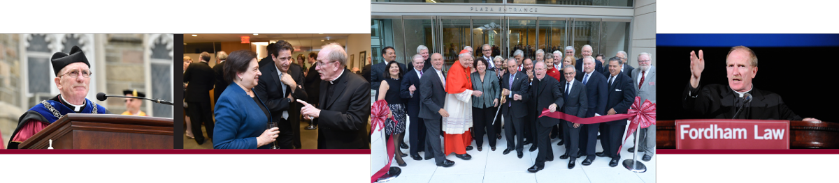 collage of images with Father McShane