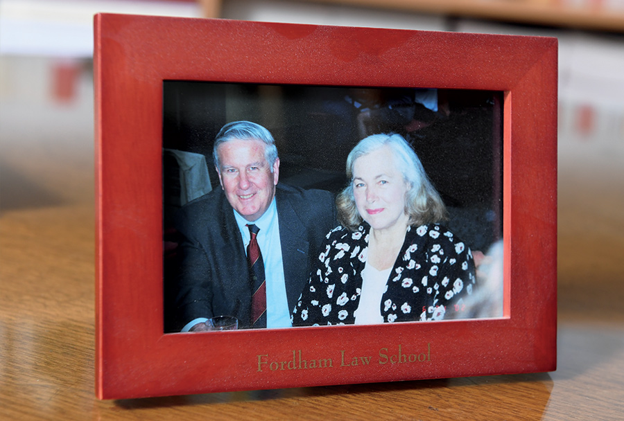 Framed picture of Feerick and his wife Emalie