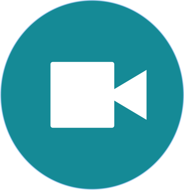 teal video icon