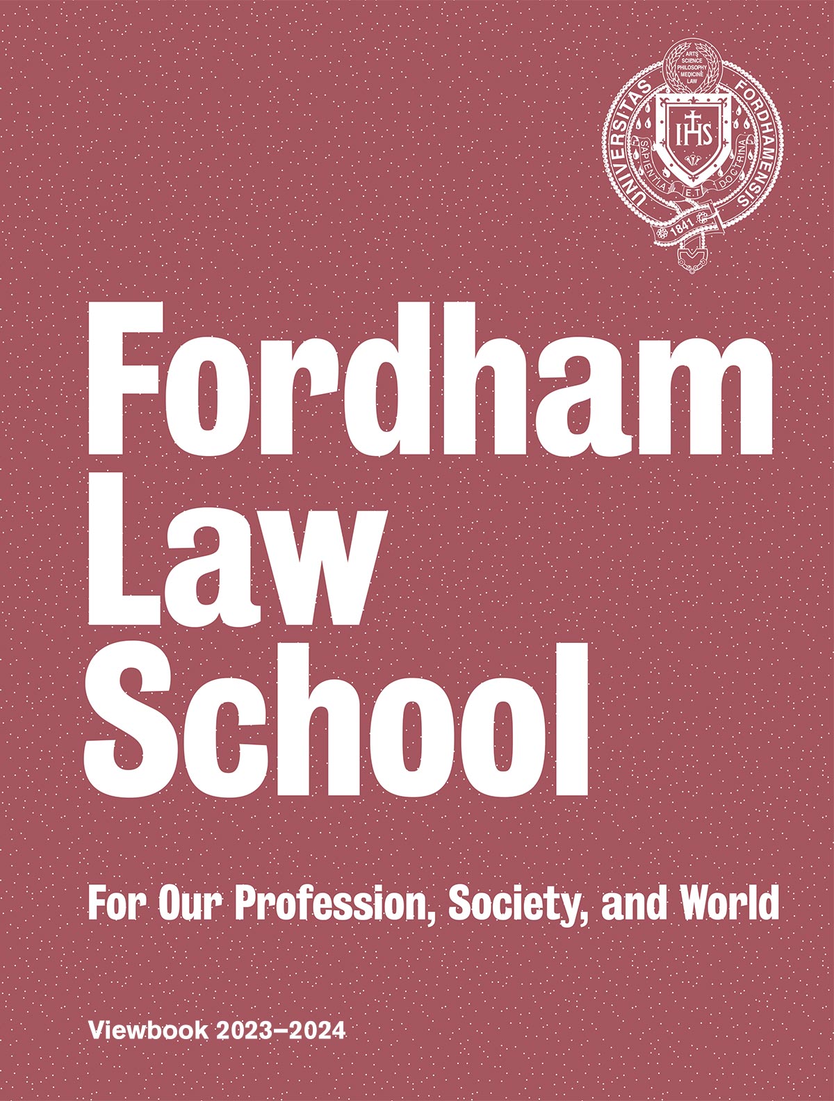 Fordham University Viewbook 2023-2024 cover