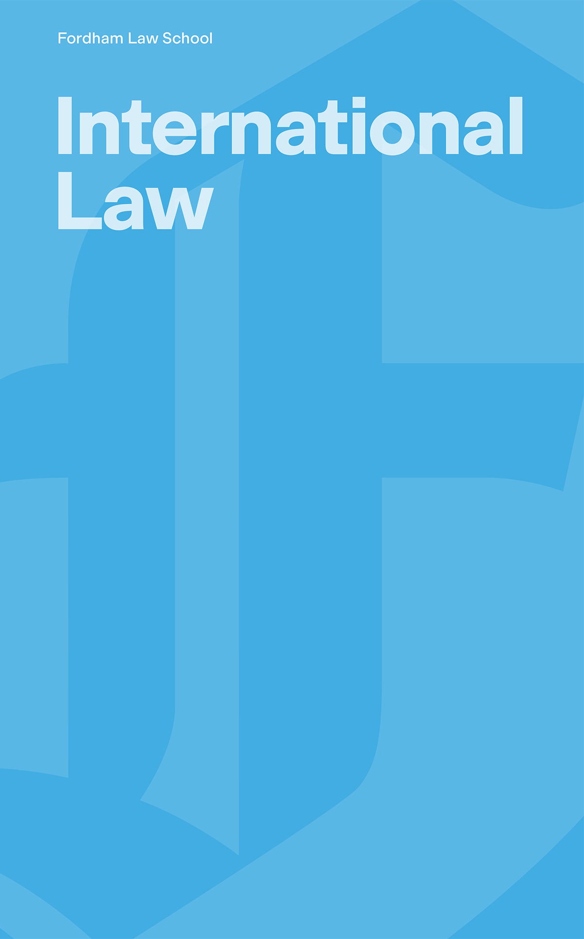 International Law brochure cover